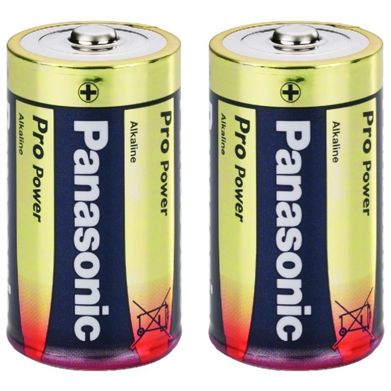 Panasonic Alkaline D Batteri 1.5V - 2 stk. Pakke