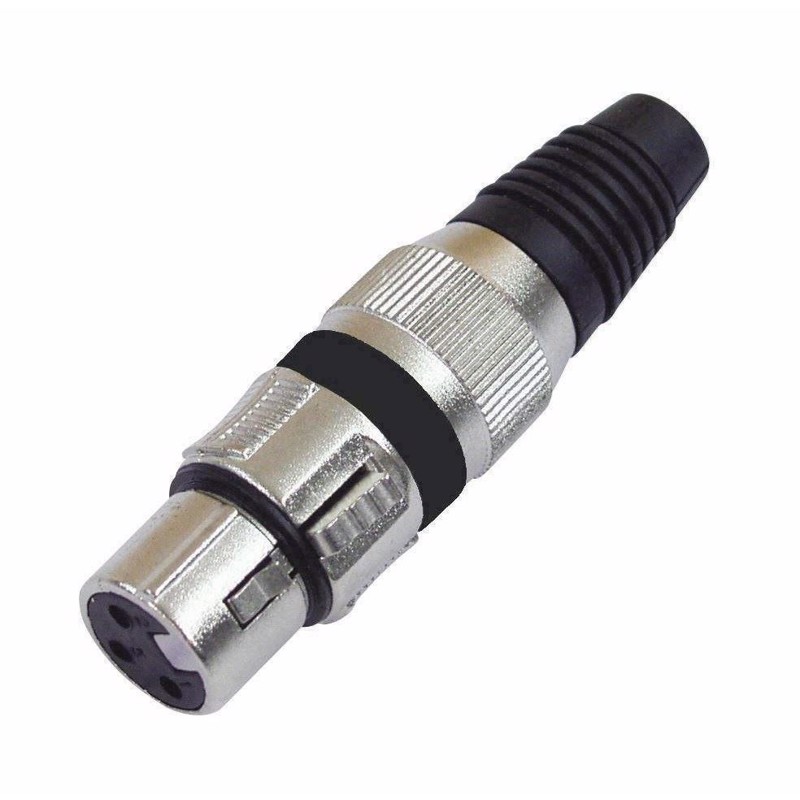 10 X Hun XLR Stik 3 Pol - Kvalitet fra Omnitronic