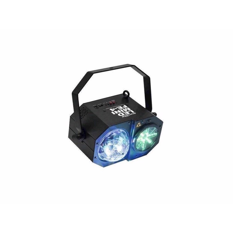 LED Mini Fe 4 Festlys med Laser og Stroboskop Effekter