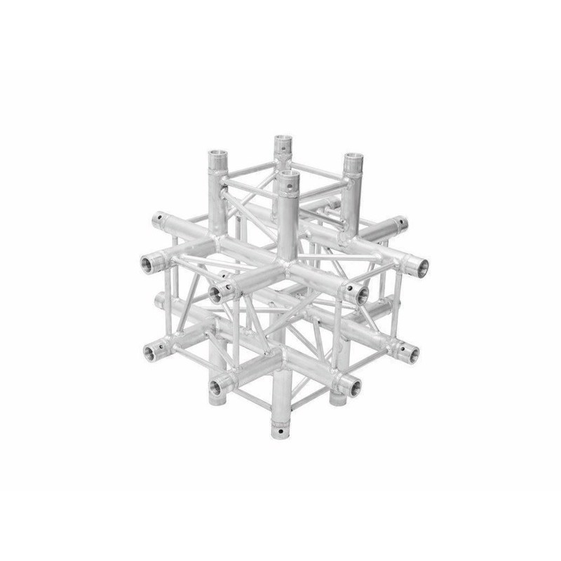 6082 Firkant Truss 6 Vejs Kryds 90° - 71 Cm fra Alutruss