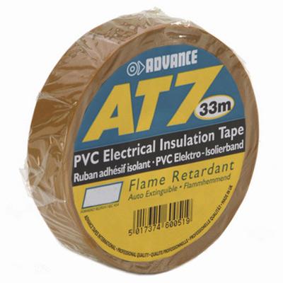 AT7 PVC Tape 19mm x 33m - Brun, Professionel Kvalitet