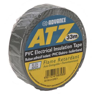 At7 Pvc Tape 19mm X 33m Grå fra Advance