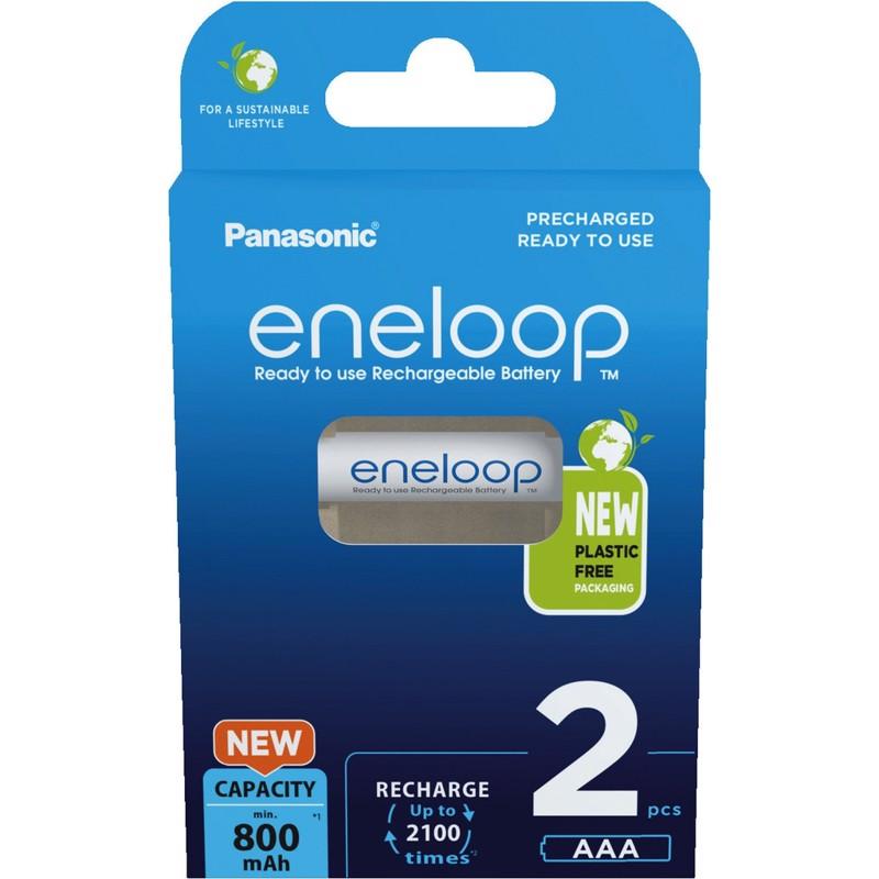 Genopladelige AAA-batterier fra Panasonic - 2 stk.