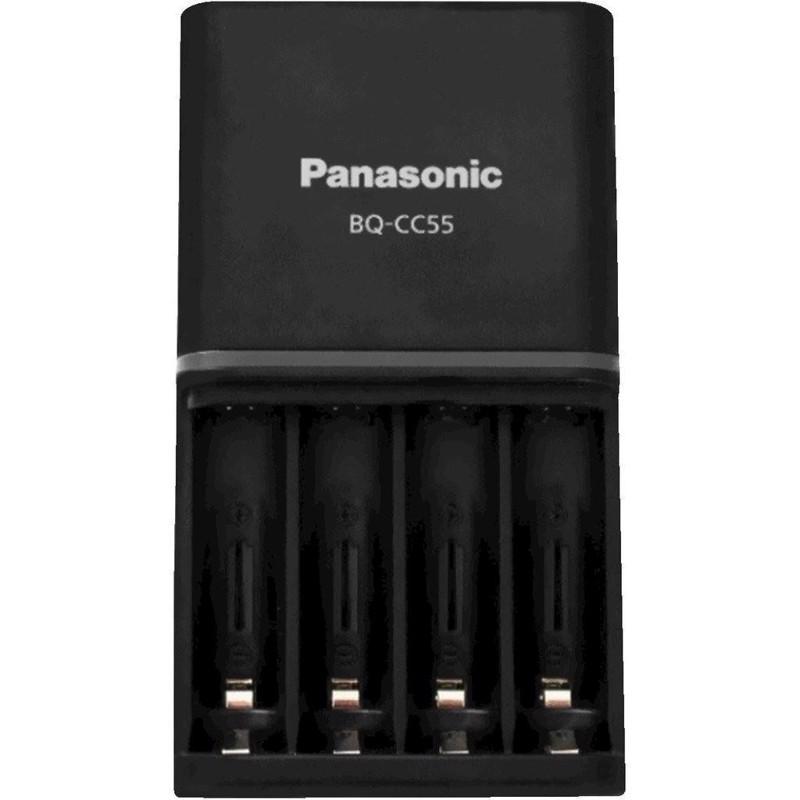 Panasonic BQ CC55 Hurtiglader til NiMH Eneloop Batterier