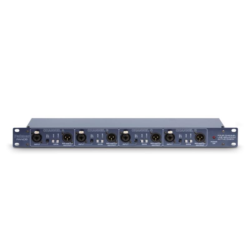 19" Di Line Isolation Box 4 Channels Active     fra Palmer Pro