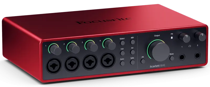 Focusrite Scarlett 18i16 4. Gen Lydkort på tilbud!