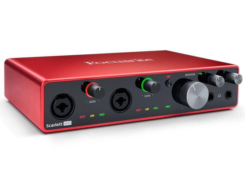 Focusrite Scarlett 8i6 3rd Gen Lydkort - Professionel USB Interface