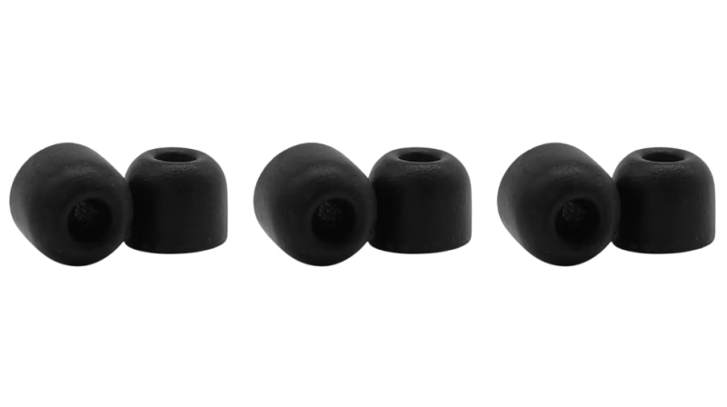 Eacyf1 Skum Sleeves - 6 stk. Sort til Shure SE Propper