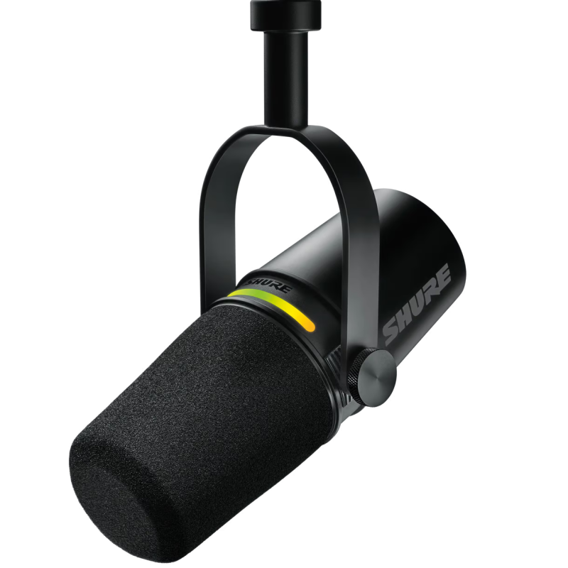 Mv7+ Podcast Mikrofon Med Usb Og R Udgang   Sort fra Shure