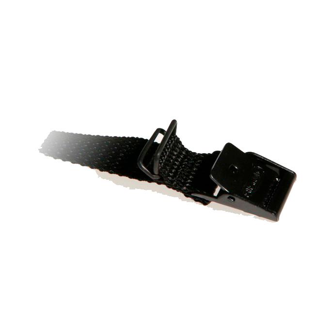 Kabelstrop 25 cm x 18 mm Sort med 2 Kabel Loops fra Arno