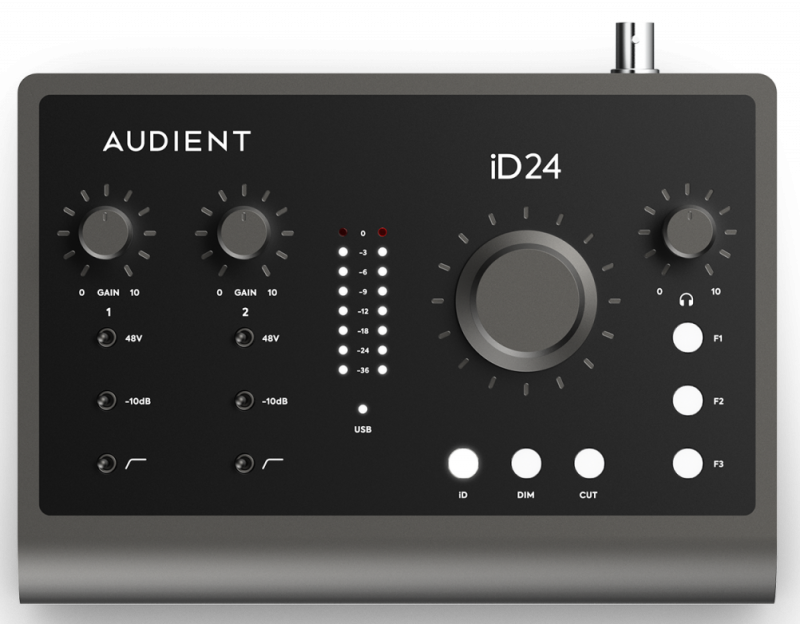 Audient iD24 10-in/14-out USB-C Lydinterface - Fantastisk Tilbud!