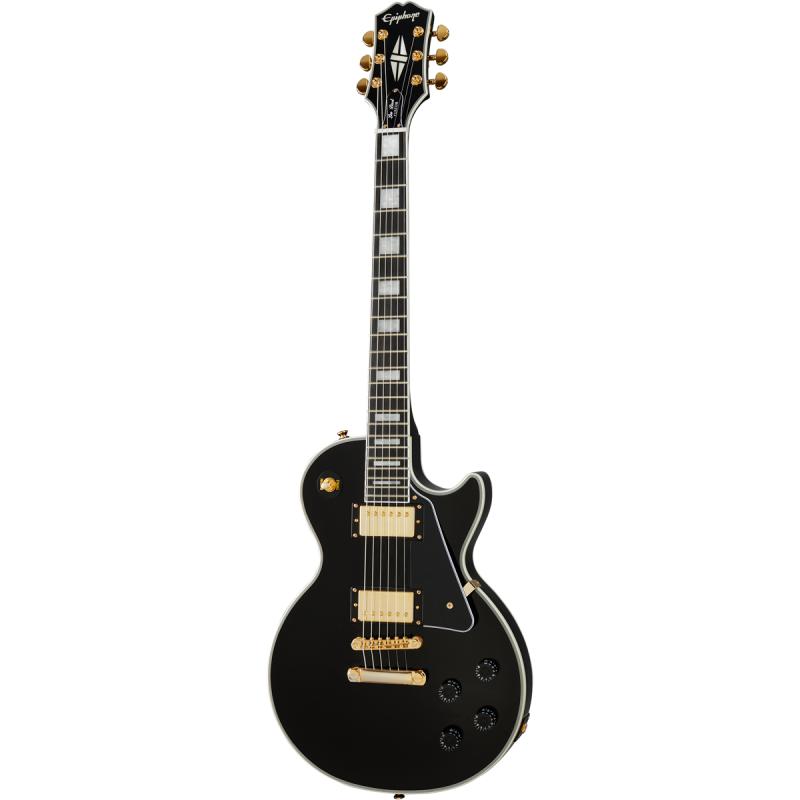 Epiphone Les Paul Custom Elektrisk Guitar i Ebony