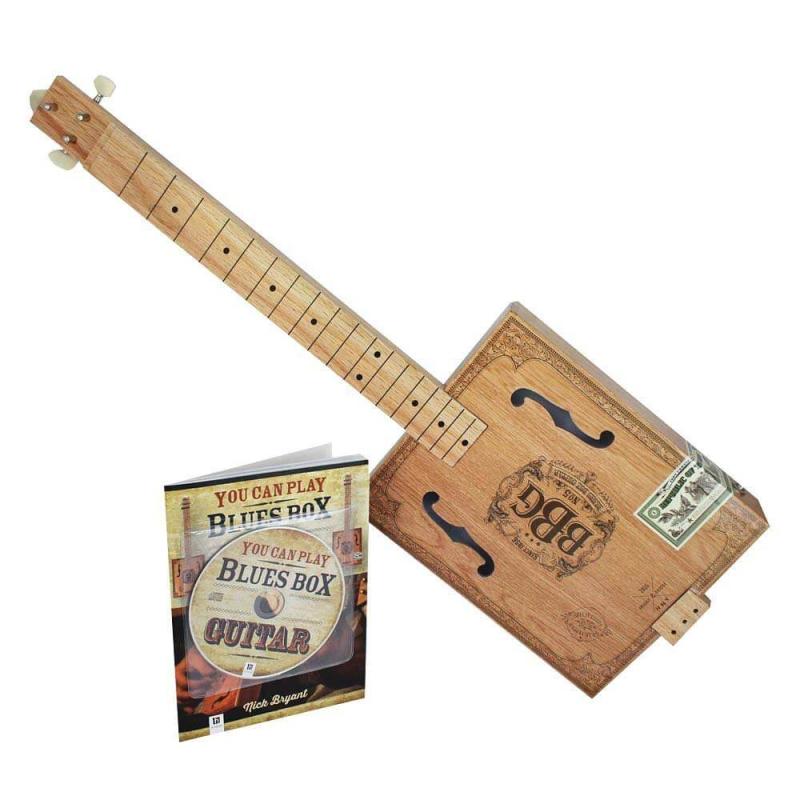 Blues Box Guitar Building Kit Cigarkasse Guitar fra Hinkler