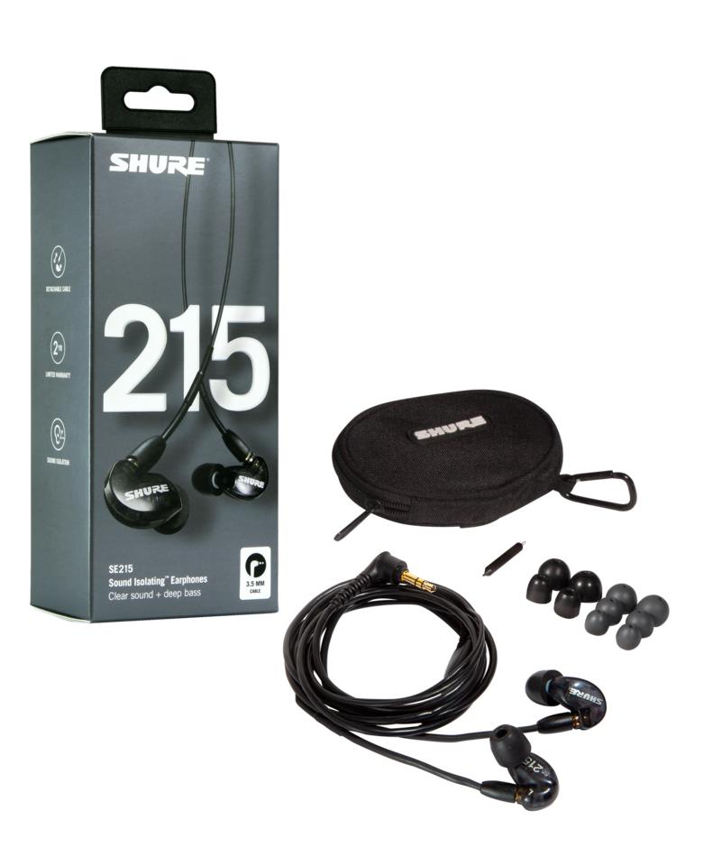 Shure SE215 K In-Ear Hovedtelefoner – Fantastisk tilbud!