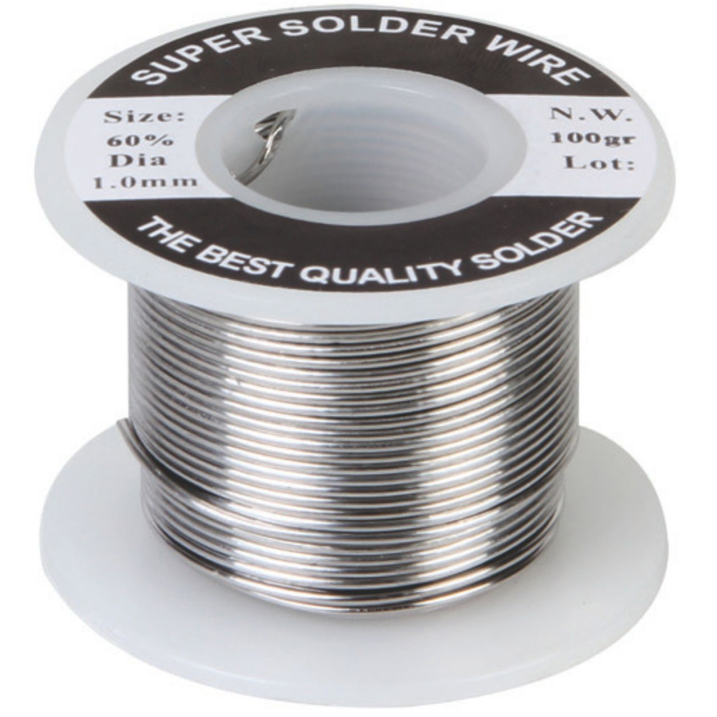 Loddetin 60% Sn 40% Pb, ø1mm (100g) - Lavt smeltepunkt