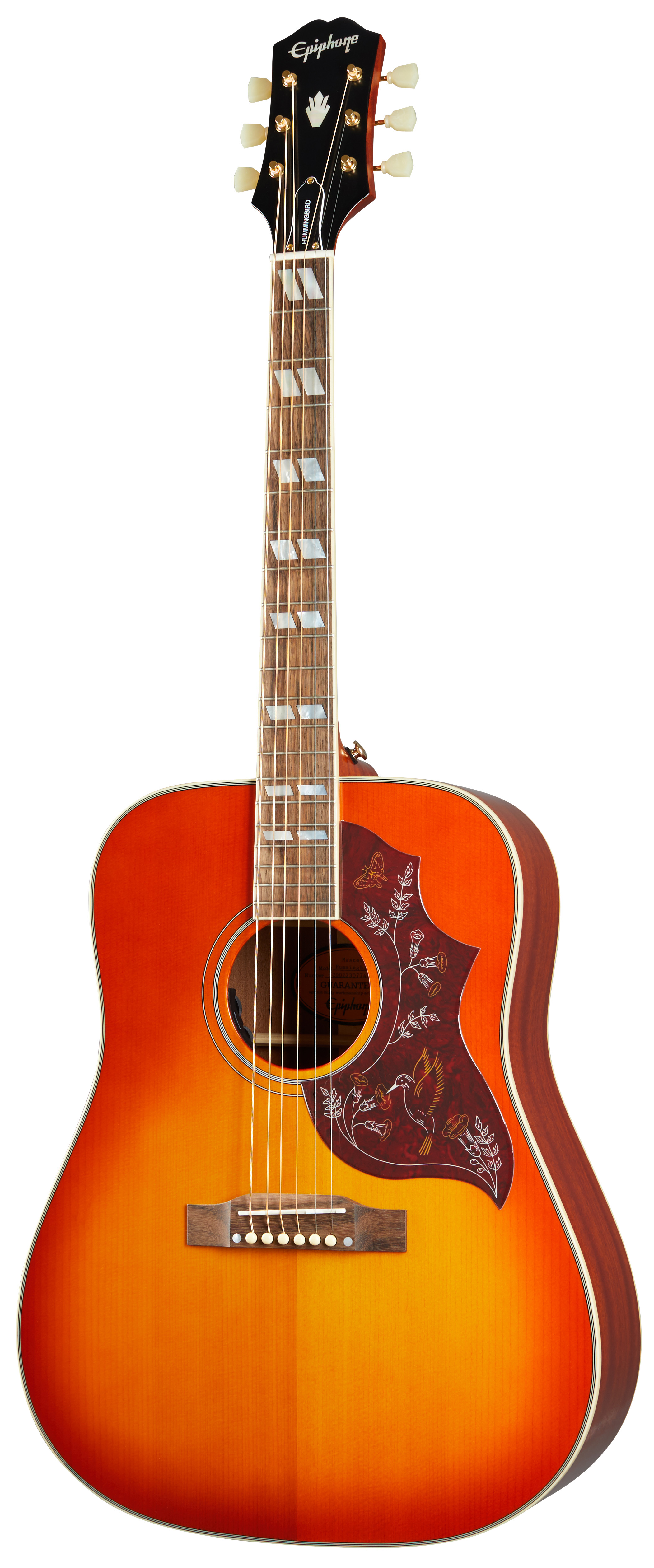 Hummingbird Acsg Western Guitar   Aged Cherry Sunburst Gloss fra Epiphone