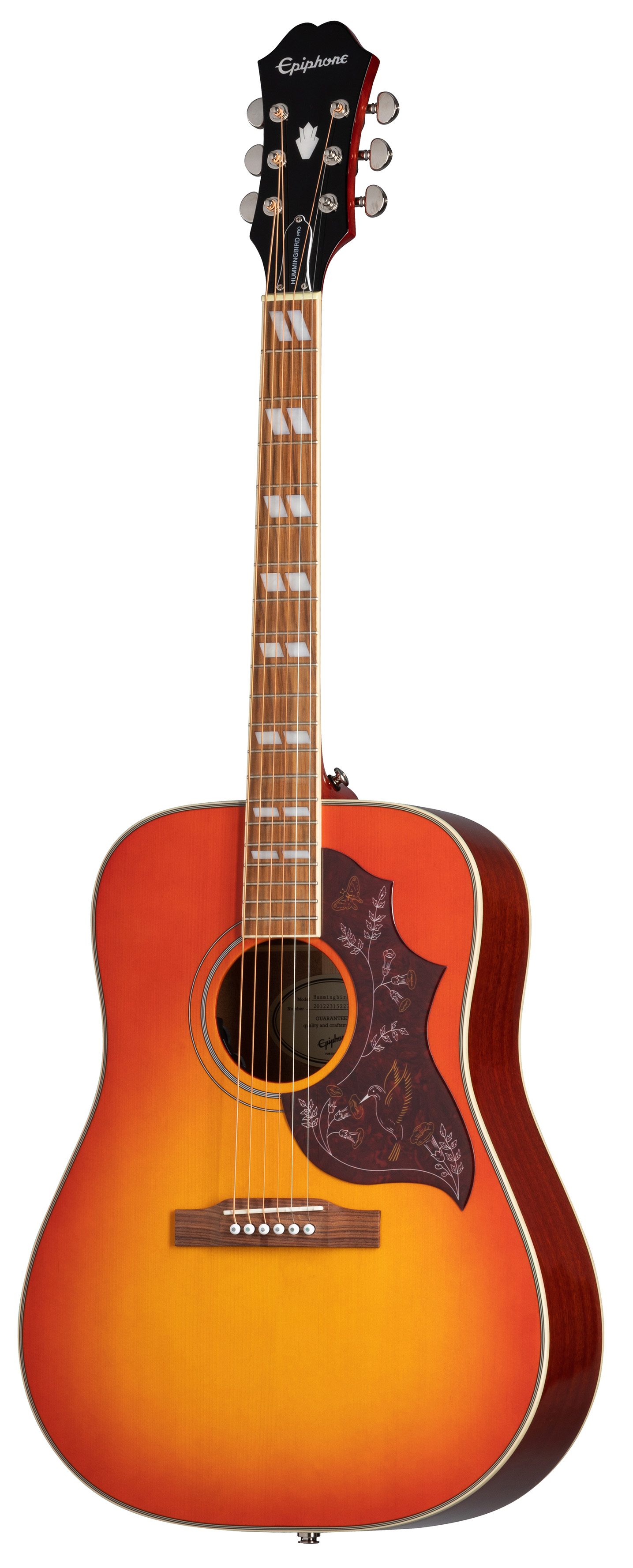 Hummingbird Studio Fcb Western Guitar   Faded Cherry fra Epiphone