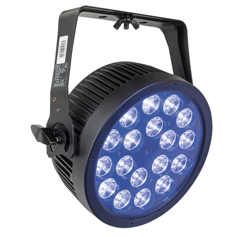 Compact Par 18 Q4 18x 7 W Rgbw Led Par   Black fra Showtec