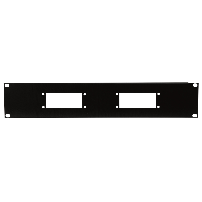 19 " Multi Connector Panel 2u   For 2x 16  Pin Multiconnectors fra Showgear