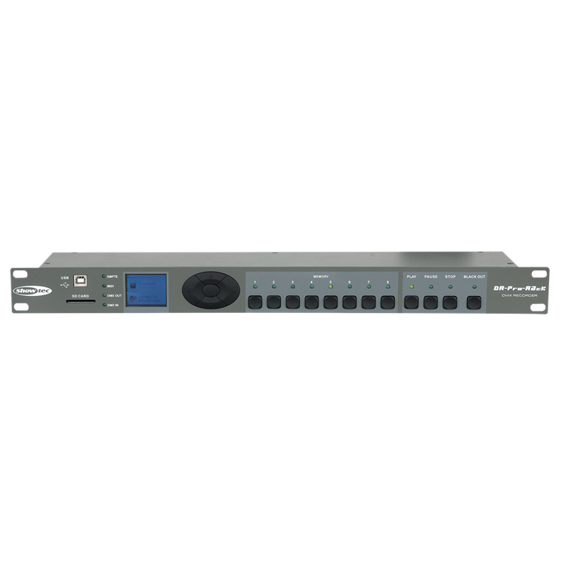 Dr Pro Rack Dmx Recorder fra Showtec